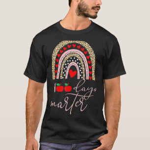 100 dagen slimmere 100e dag schoolregenboog t-shirt