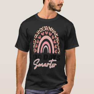 100 dagen slimmere 100e dag schoolregenboog t-shirt