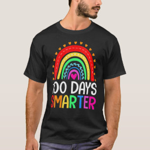 100 dagen slimmere 100e dag schoolregenboog t-shirt