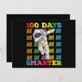 100 dagen slimmere astronaut 100ste dag van de sch briefkaart (Voorkant / Achterkant)