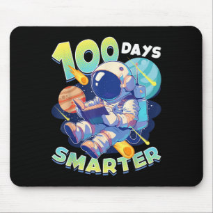 100 dagen Slimmere Astronaut Space 100ste dag van Muismat
