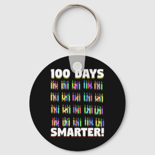 100 dagen slimmere Crayons studenten geven 100 dag Sleutelhanger
