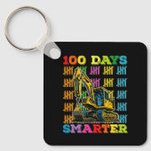 100 dagen slimmere graafmachine 100ste schooldag sleutelhanger (Voorkant)