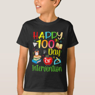 100 dagen slimmere leraar gelukkig 100ste dag van t-shirt