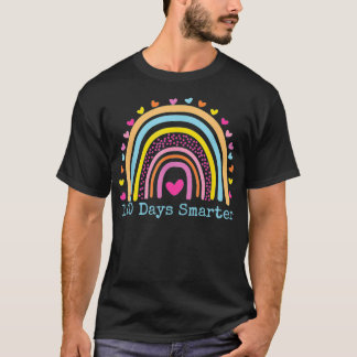 100 dagen slimmere regenboog 100 dagen school t-shirt