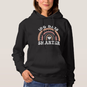 100 dagen slimmere regenboog hoodie