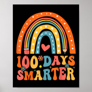 100 dagen slimmere regenboog van de Groovy 100 dag Poster