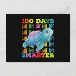 100 dagen slimmere schildpad 100ste schooldag briefkaart
