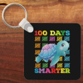 100 dagen slimmere schildpad 100ste schooldag sleutelhanger (Voorkant)