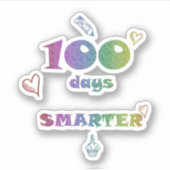 100 dagen slimmere Sticker – leuke schoolmijlpaal (Voorkant)