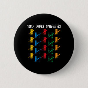 100 dagen slimmere studentenjongens 100 dagen ronde button 5,7 cm