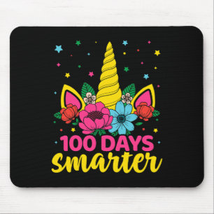 100 dagen slimmere Unicorn-meisjes 100e schooldag Muismat