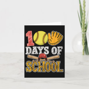 100 dagen softbal op school Grappig 100e dag Sport Kaart