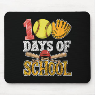 100 dagen softbal op school Grappig 100e dag Sport Muismat