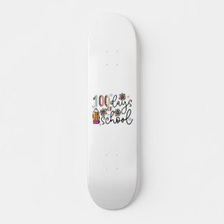 100 dagen sublimatie op school skateboard
