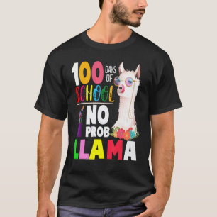 100 dagen T-shirt school Geen probleem lama 100ste