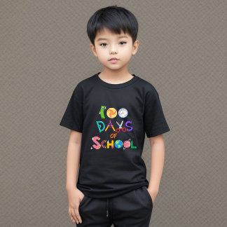 100 dagen T-shirt voor Kinderen 100 dagen helderde