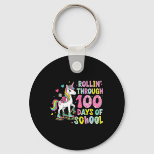 100 Dagen Uniek Eenhoorn 100ste Dag Slimme Meisjes Sleutelhanger