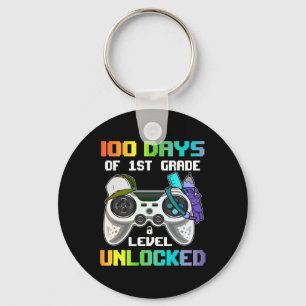 100 dagen van 1e klas niveau ontgrendelde gamer vi sleutelhanger