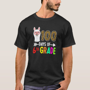 100 dagen van 6e klas lama kinderen 100ste dag van t-shirt