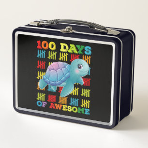 100 dagen van Awesome Turtle 100ste dag van school