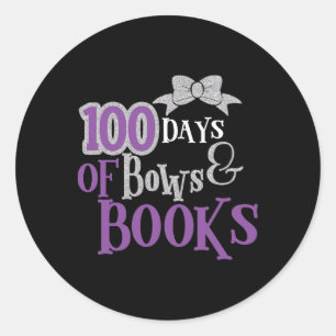 100 dagen van bogen en boeken Schattigee docent Lo Ronde Sticker