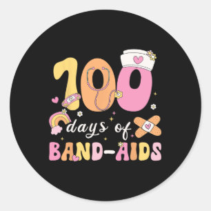 100 dagen van Bynd-AIDS schoolverpleegster 100 dag Ronde Sticker