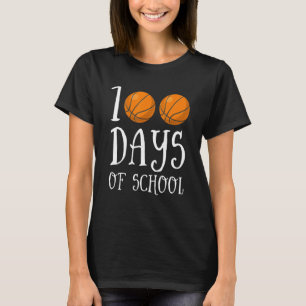 100 dagen van de 100ste dag van de Basketball-weds T-shirt