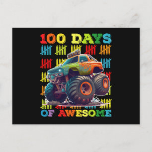 100 dagen van de Geweldige school van de Monstervr Briefkaart