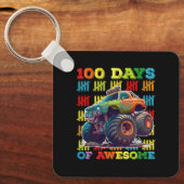 100 dagen van de Geweldige school van de Monstervr Sleutelhanger (Voorkant)