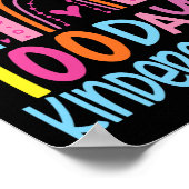 100 dagen van de kleuterschool Rainbow Happy 100th Poster (Hoek)