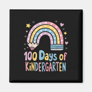 100 dagen van de kleuterschool Shirt meisjes 100e Magneet
