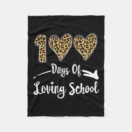100 dagen van de liefdesschool fleece deken (Voorkant)