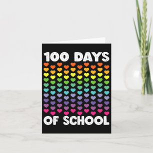 100 dagen van de school en nog steeds liefhebbend, kaart
