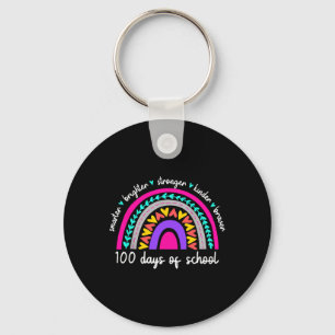 100 Dagen van de School Leraar Team Groei Mindset Sleutelhanger