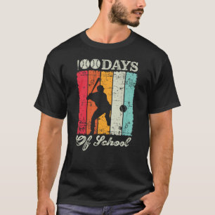 100 dagen van de schoolhonkbalpeuter gevierd door t-shirt