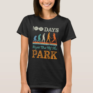 100 dagen van de schoolhonkbalpeuter gevierd door t-shirt