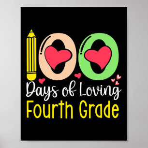 100 dagen van de vierde graad van 100e schooldag t poster