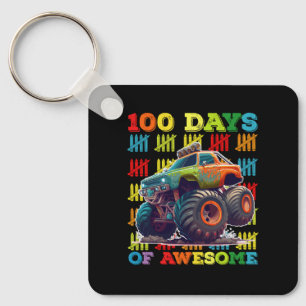 100 dagen van een geweldige monstertruck 100ste da sleutelhanger