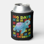 100 dagen van Geweldige schildpad 100ste dag van d Blikjeskoeler (Blikje Voorkant)