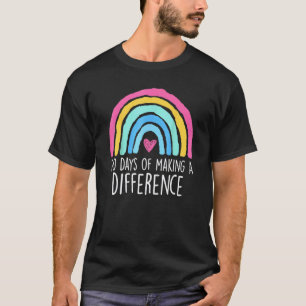 100 dagen van het maken van een verschil 100ste da t-shirt