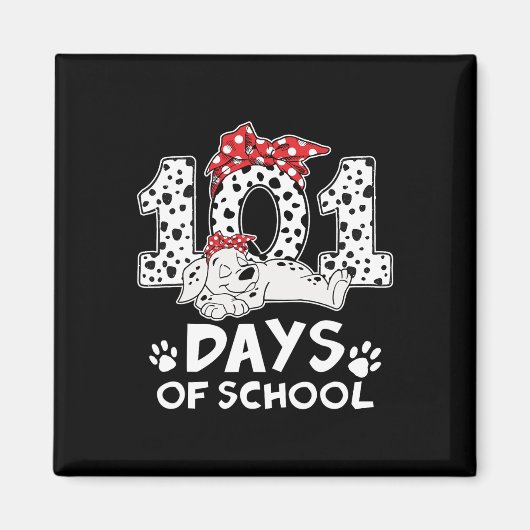 100 dagen van het meisje van de Dalmatische hond v Magneet (Voorkant)