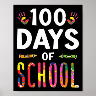 100 dagen van het schoolteam van het Gezegde-Cute Poster
