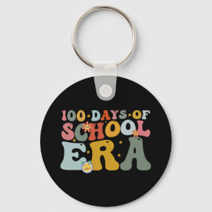 100 dagen van het schooltijdperk Groovy Leraar Kin Sleutelhanger