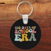 100 dagen van het schooltijdperk Groovy Leraar Kin Sleutelhanger (Voorkant)