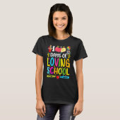 100 dagen van liefdevolle school 100e schooldag t-shirt (Voorkant volledig)