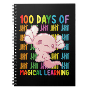 100 dagen van magisch leren Axolotl School Notitieboek