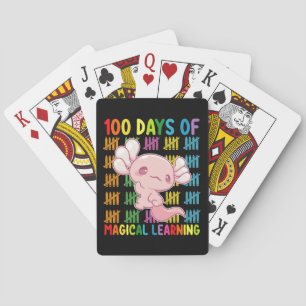 100 dagen van magisch leren Axolotl School Pokerkaarten