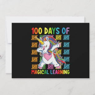 100 dagen van magisch leren eenhoornschool kaart