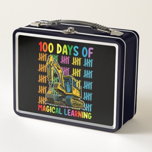 100 dagen van magisch leren graafmachine school (Voorkant)